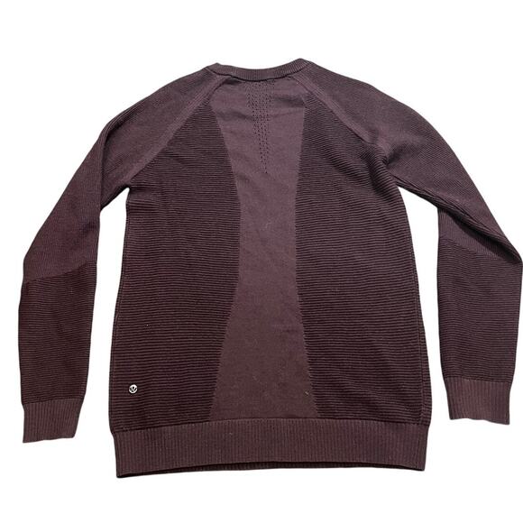 Lululemon Simply Wool Sweater Black Cherry Plum Fits Womens Size Small - Picture 4 of 7